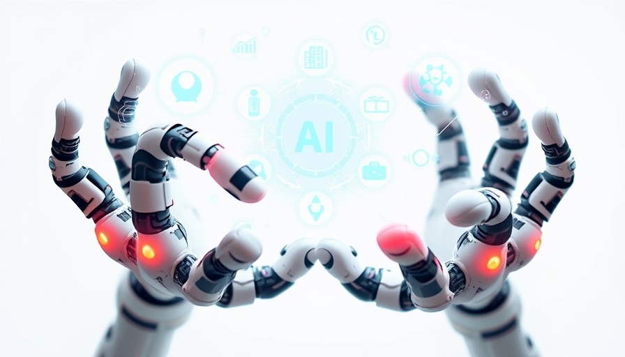 Futuristic robotic hands displaying new AI tools for R&D directors.