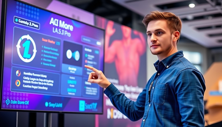 Tech presenter at Google IO 2025 discussing AI breakthroughs