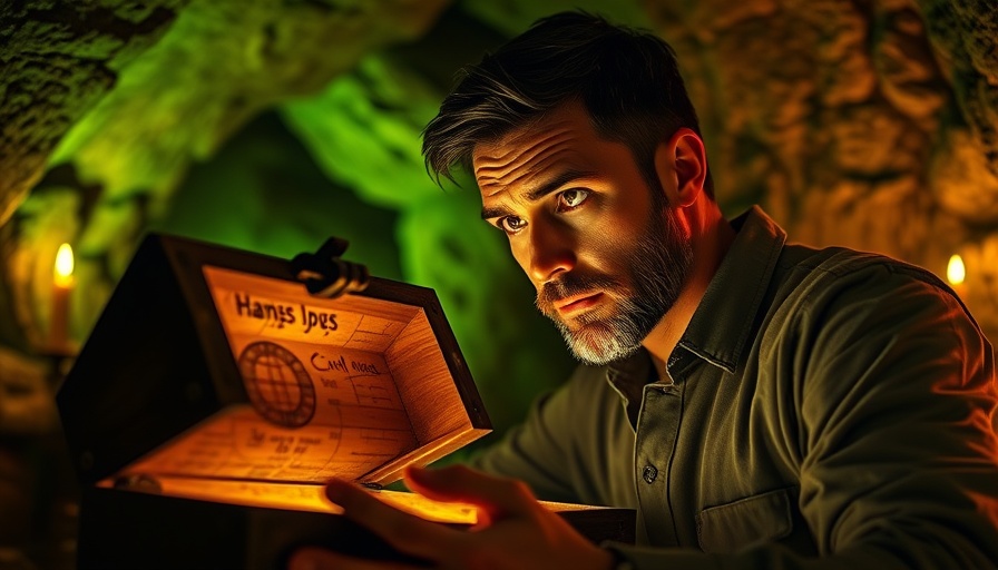 IGLD ETF Explained: Man explores a glowing treasure chest