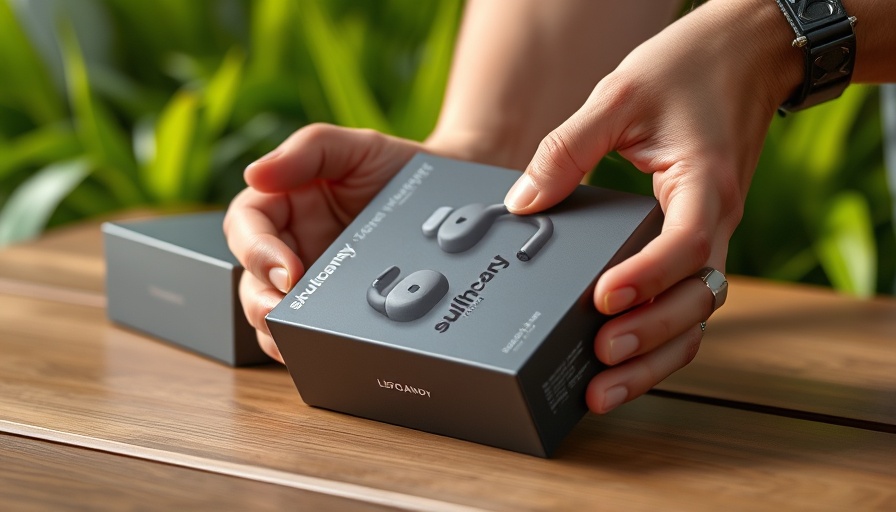Unboxing Skullcandy Method 360 ANC earbuds on a table.