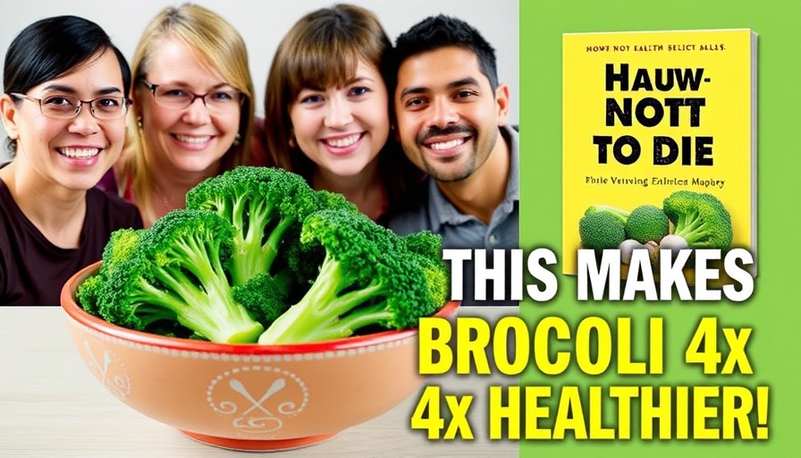Informative collage on how to maximize nutrients from broccoli, featuring health experts and a book.