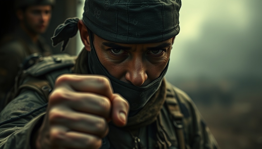 Metal Gear Solid Delta: Snake Eater, intense soldier gripping dog tags.