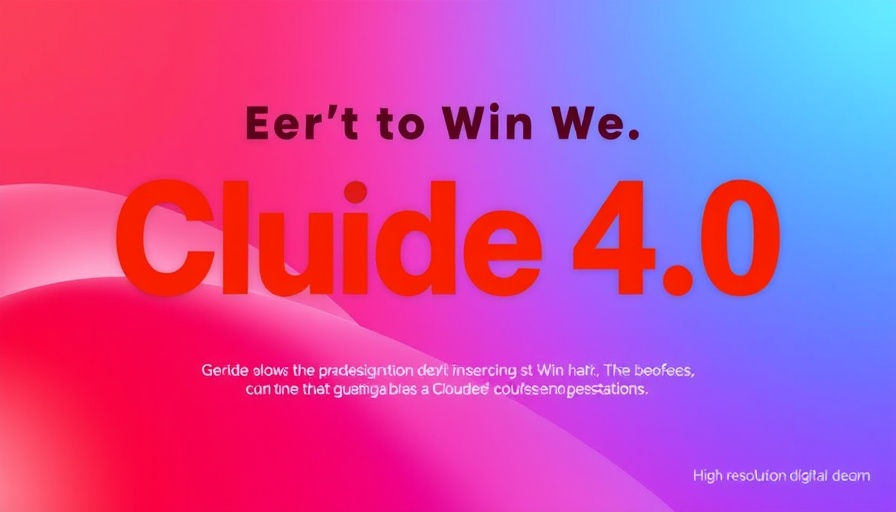 Claude 4.0 release, vibrant graphic with modern typography.