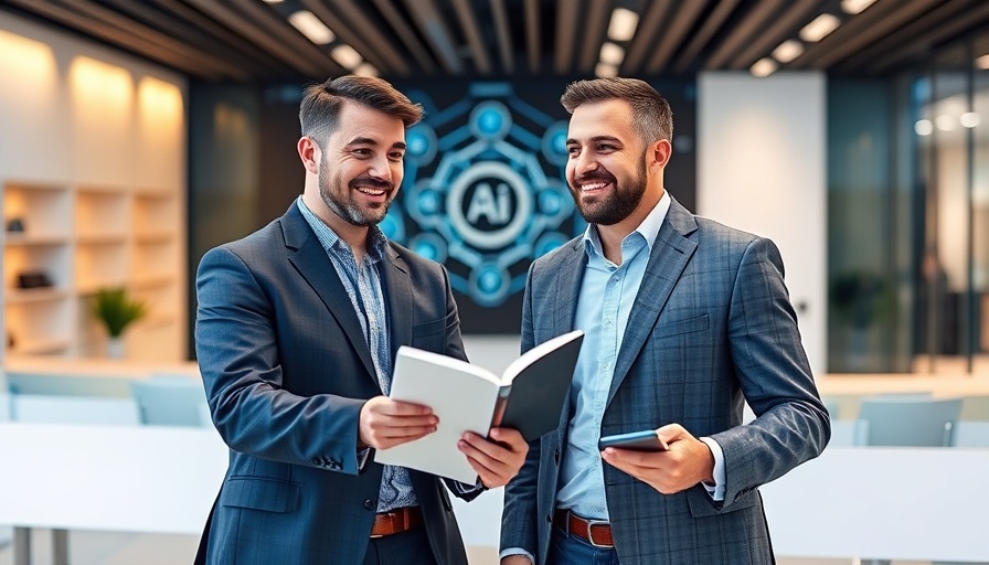 AI transformation and its impact on humanity: two experts in a digital poster.