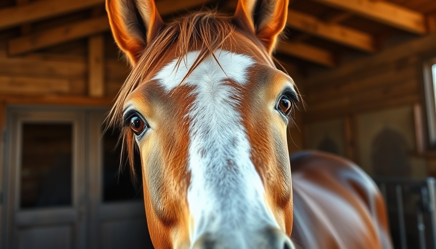 Silly horse looking surprised in a stable environment
