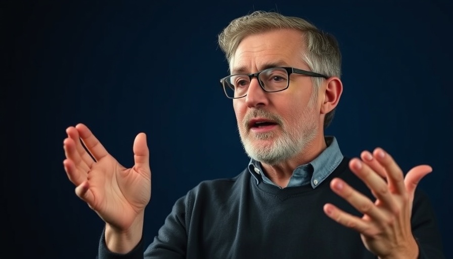 Man discussing anti-aging secrets, cinematic style, eat healthy.
