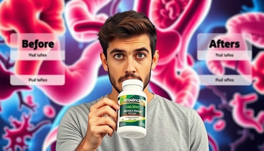 Natural supplement reduces arterial plaque with vivid health graphics.