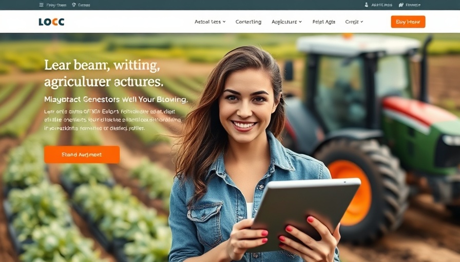 Stylish woman learning guava propagation methods in digital farming scene.