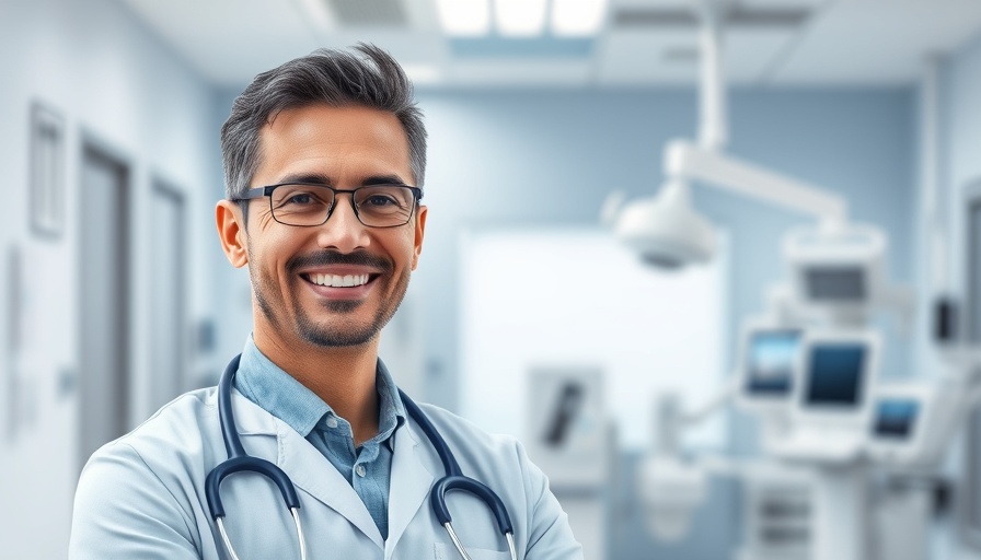 Senior living hygiene tips with a smiling doctor in a clinic