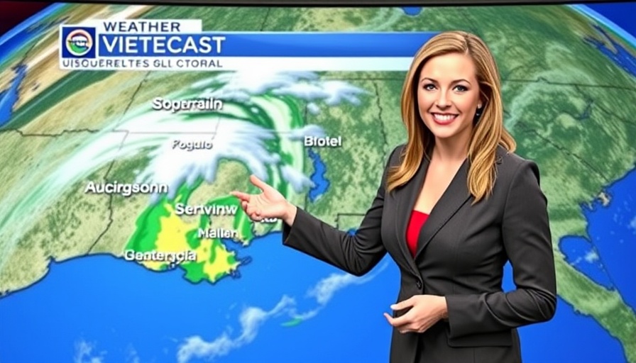 Local Ohio news meteorologist presenting weather forecast.