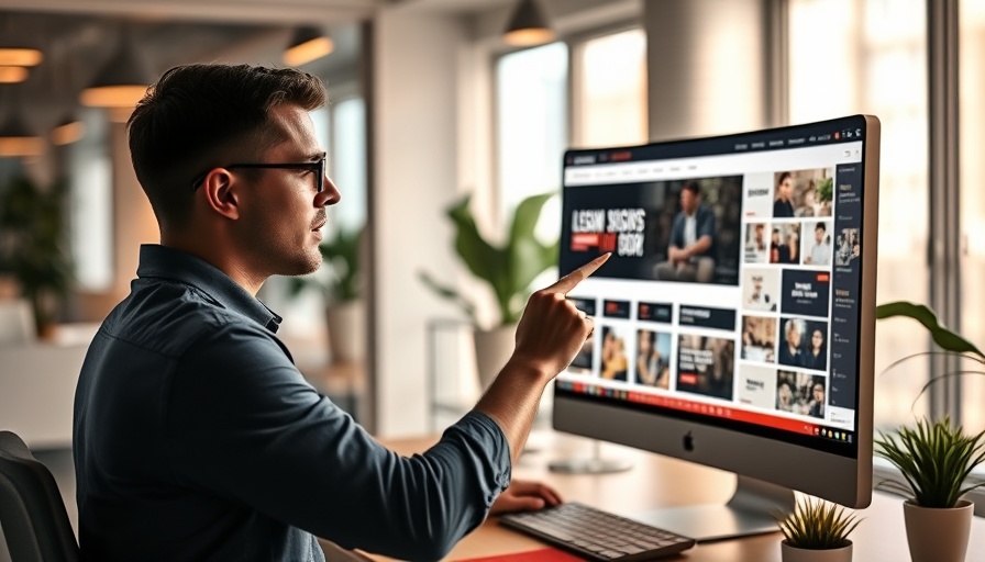 Man explaining website design tips, business website secret.
