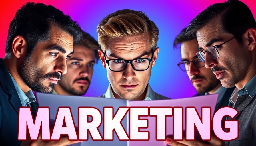 Marketing thumbnail with contrasting expressions discussing digital content strategy.