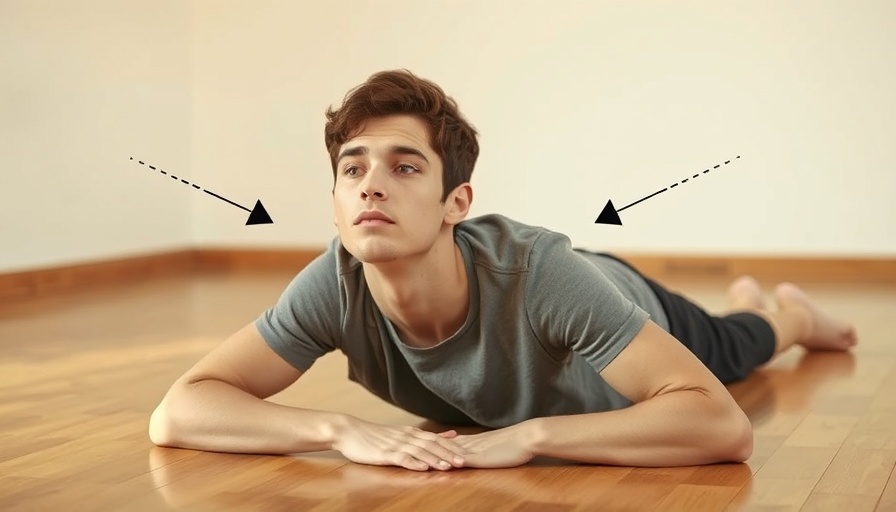 Person practicing diaphragmatic breathing techniques on wooden floor.