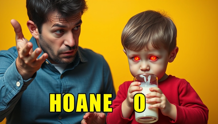 10 Dangerous Foods RFK Jr Just BANNED highlighted with child drinking milk.