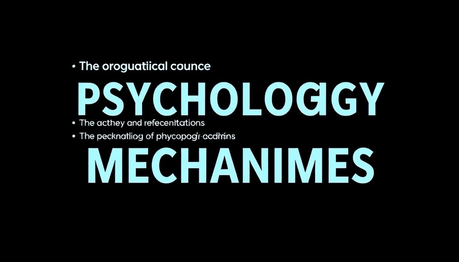 Infographic on psychological defense mechanisms with text overlay.