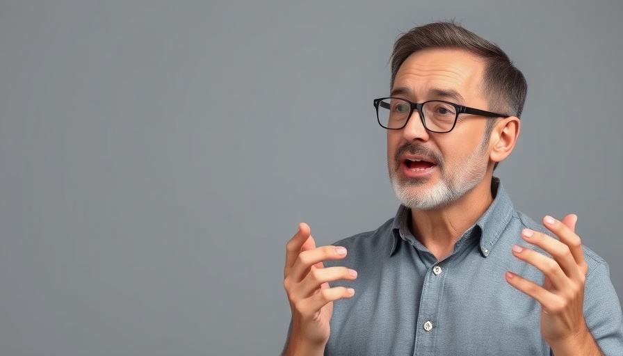 Man with glasses giving advice on eating healthy to boost immunity.