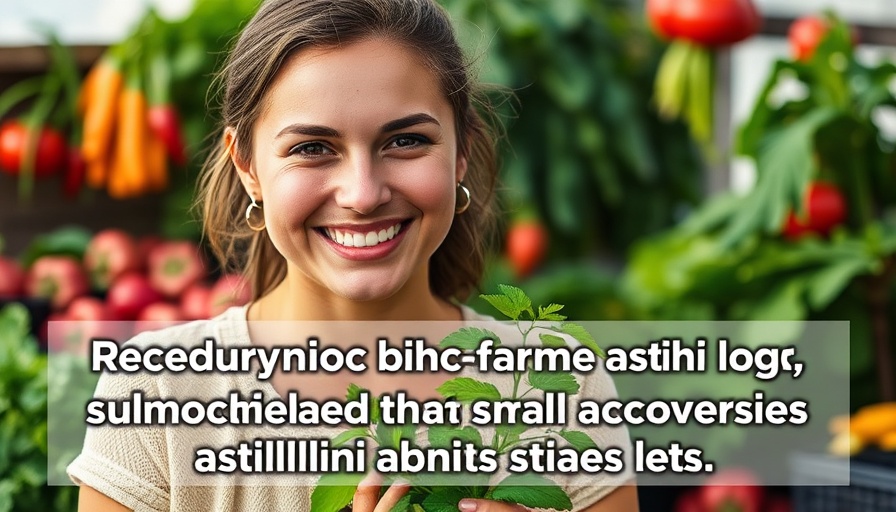 Young woman discussing biodynamic farming for sustainable living.
