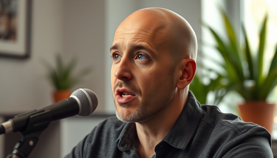 Man speaking in a home office, discussing Google Ads Measuring Effectively.