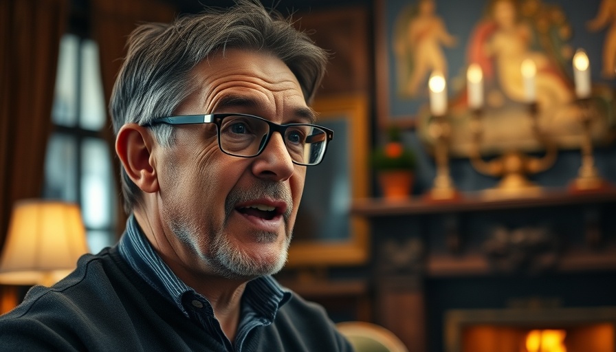 Man discussing tips to reduce inflammation quickly in a cozy setting.