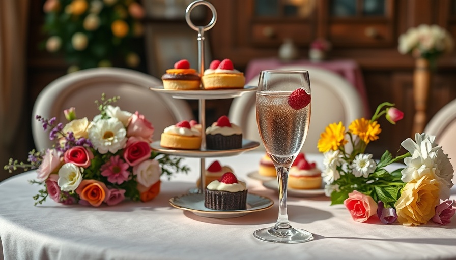 Romanticizing life with elegant afternoon tea and flowers.