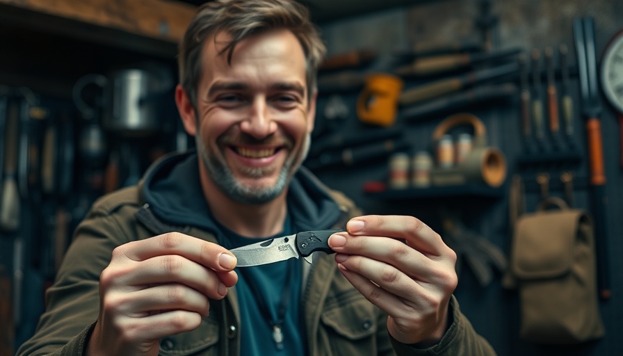 Man reviews Scout Feather Knife for survival.