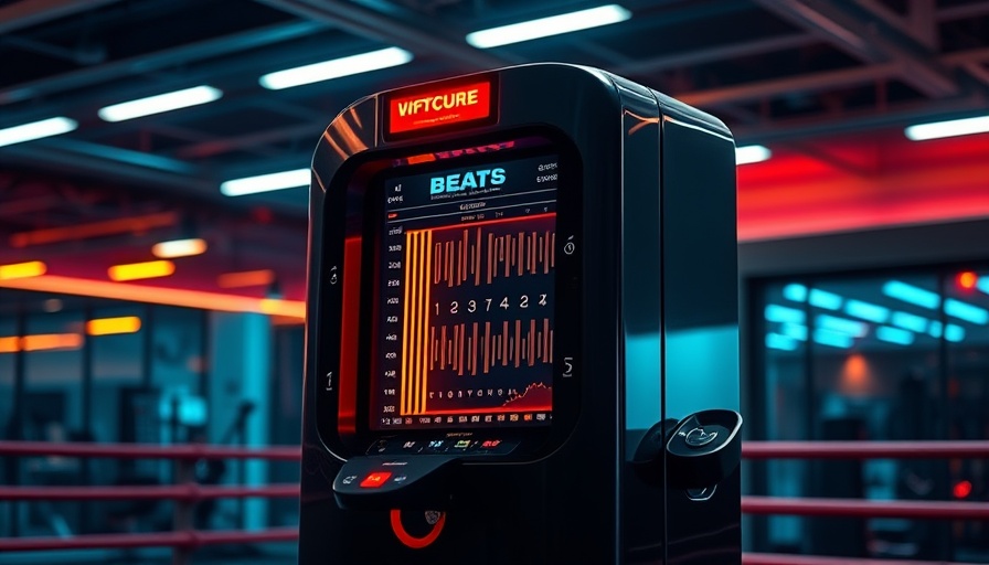 Modern TGLLM Music Boxing Machine in a stylish gym setting.