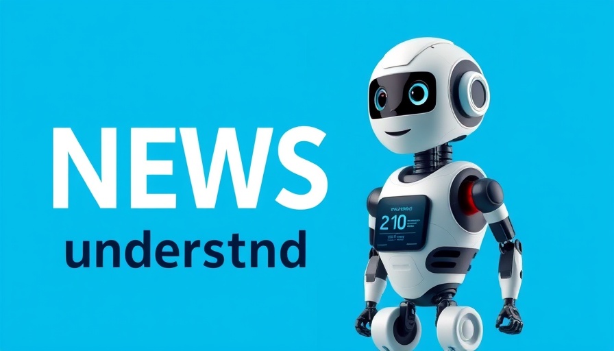 Digital banner promoting understanding news with AI in modern style.