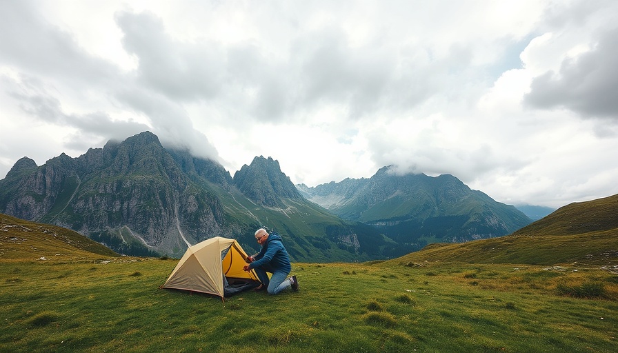Camping in mountains: How to pitch a tent in the rain