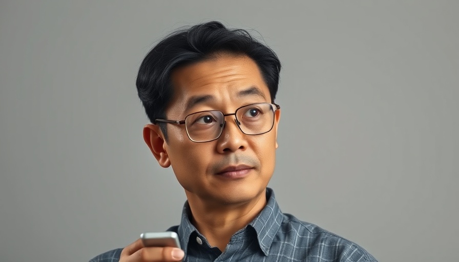 Man with glasses demonstrating a method on how to drink coffee properly.