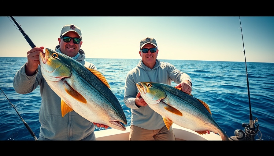 Family friendly outdoor activity: Fishing on open sea.