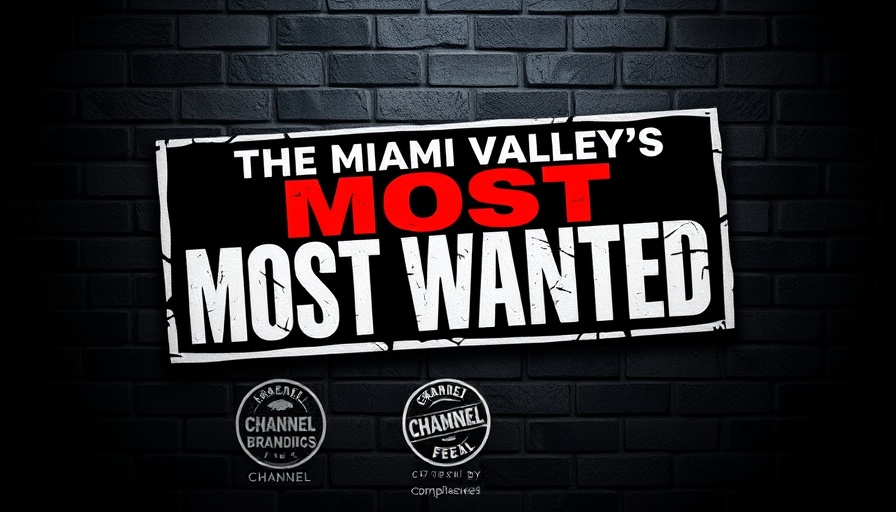 Bold logo for Ohio's Most Wanted on local news channel.