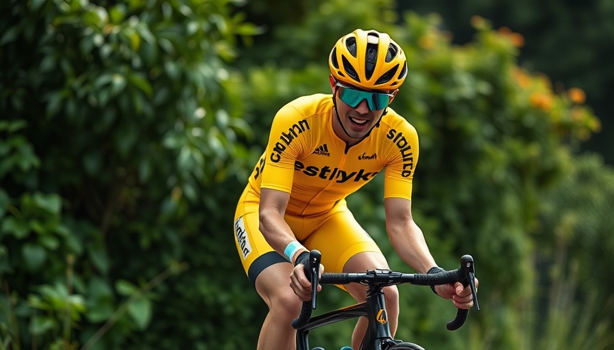 Professional cyclist competing, surrounded by passionate fans, highlighting cycling achievements.