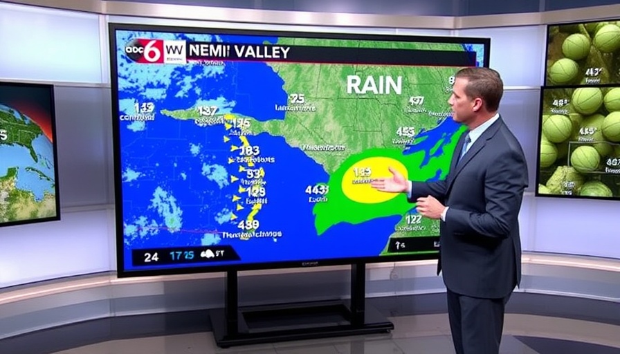 Miami Valley Weather Forecast presenter with radar map.
