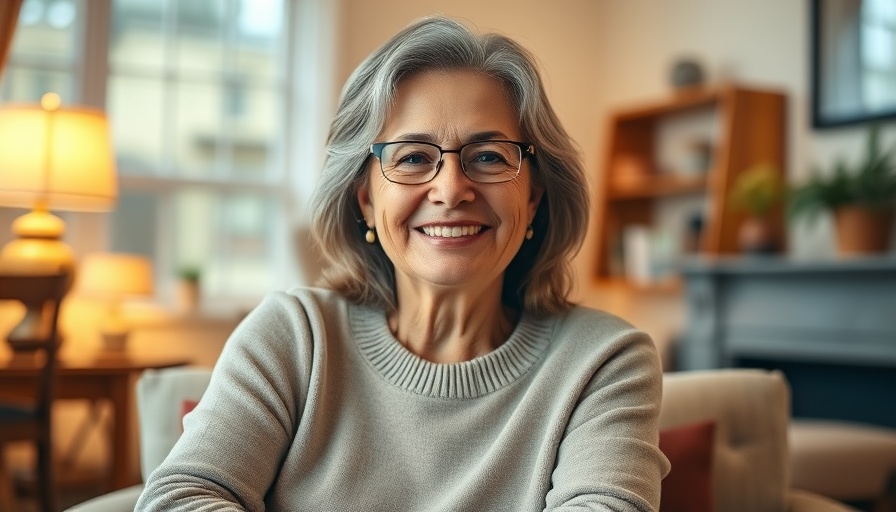 Friendly middle-aged woman smiling, making friends as an adult