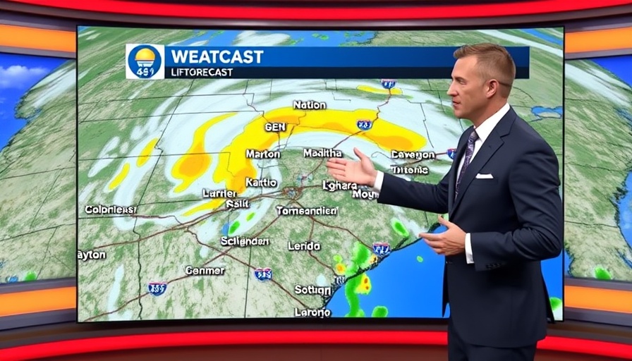 Dayton Ohio News TV weather forecast being presented.