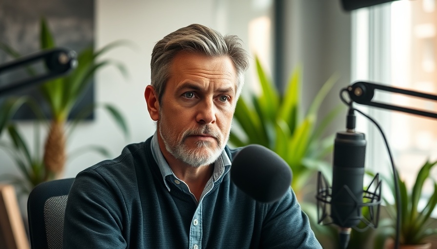 Confident man discussing digital marketing strategies and crypto investments.