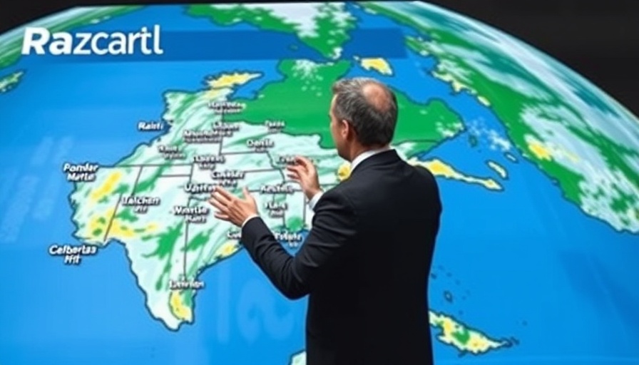 Miami Valley forecast shown by weather forecaster with map.
