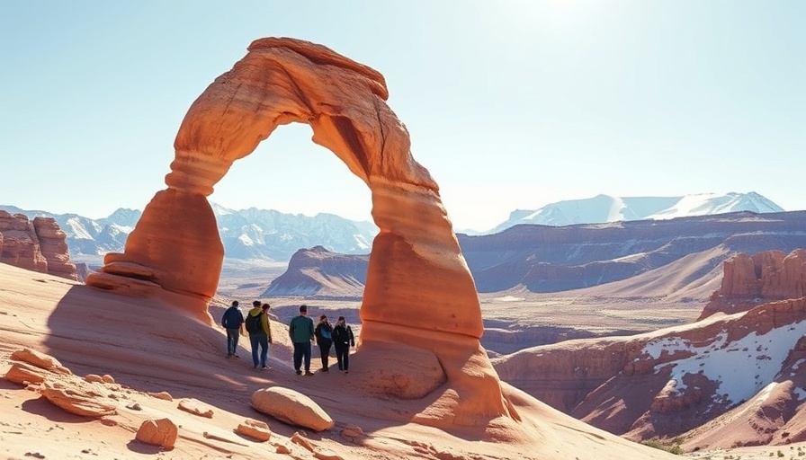 Family-friendly outdoor activities at Delicate Arch, vibrant landscape.