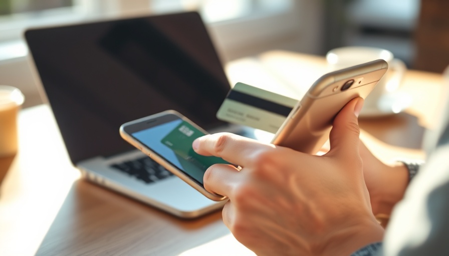 Person using laptop with smartphone and credit card for a cashback rewards program.