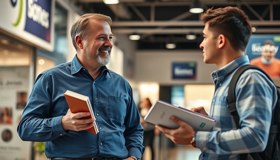 Casual conversation in a modern indoor setting related to Digital Marketing Strategies.