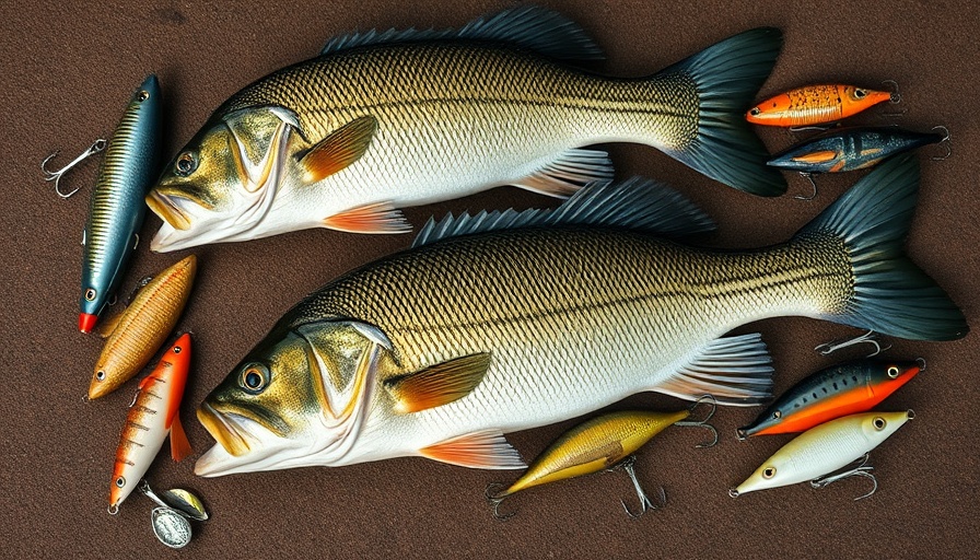 Bass catch and Gollywompers Secret Bass Bait lures.