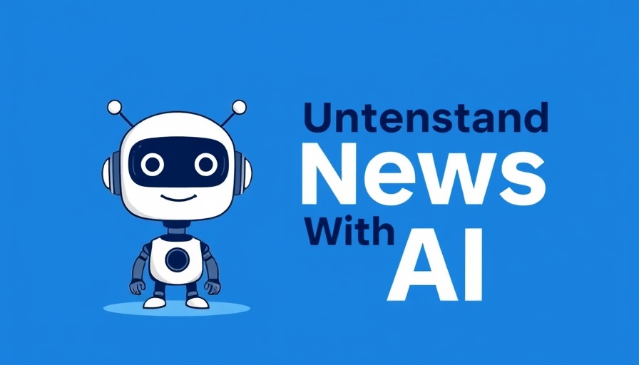 Simple AI and news typography on blue background, bold design for understanding legacy outlets