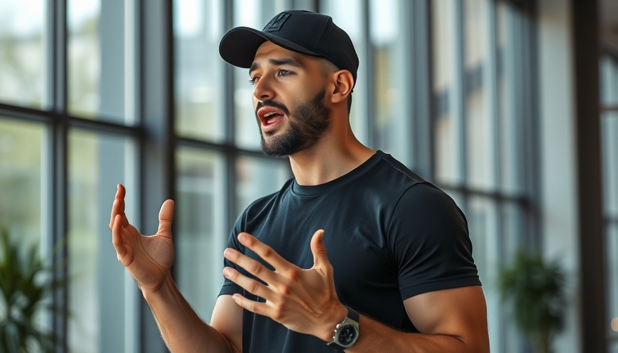 Digital Marketing Strategies discussion by athletic man indoors