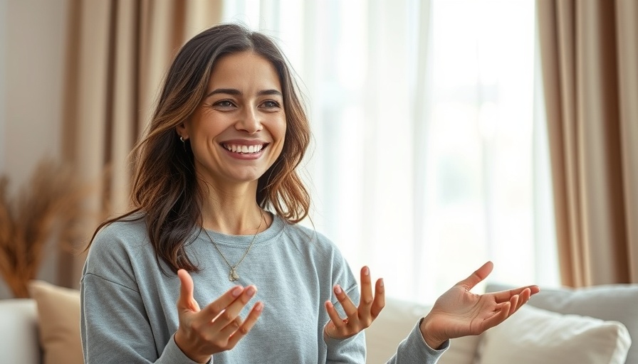 Casual young woman discussing integrative physical medicine at home.