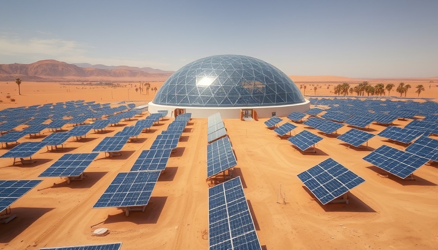 Green Technology by Google Amazon Microsoft featuring a desert solar farm