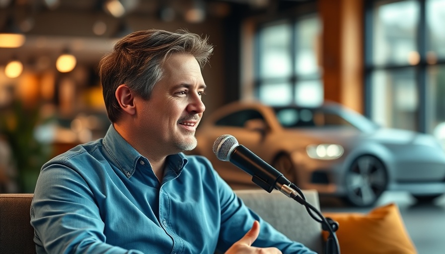 Man speaking in studio interview about hiring decisions.