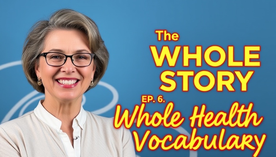 Whole Health Vocabulary video thumbnail with smiling presenter.