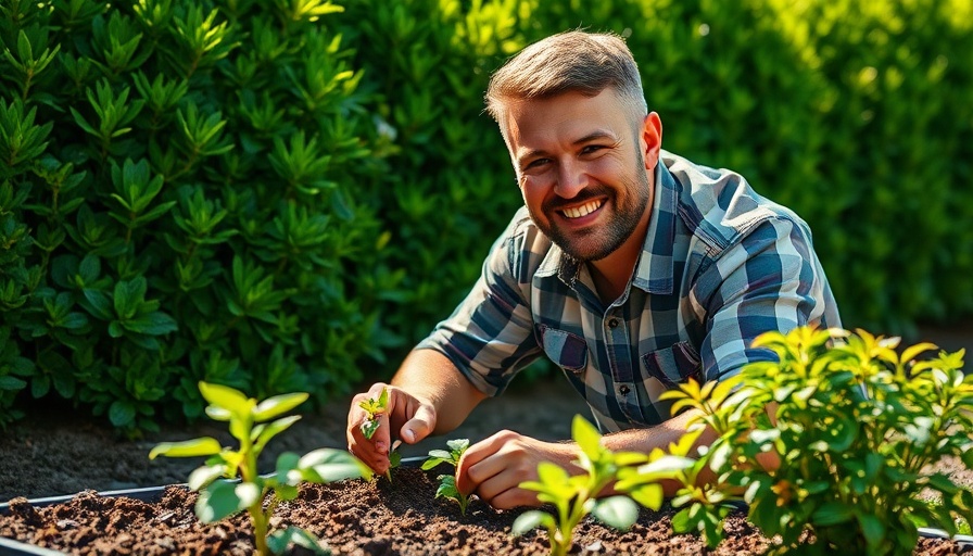 6 Best Crops for Small Space Gardening: Enthusiastic gardener with seedlings.