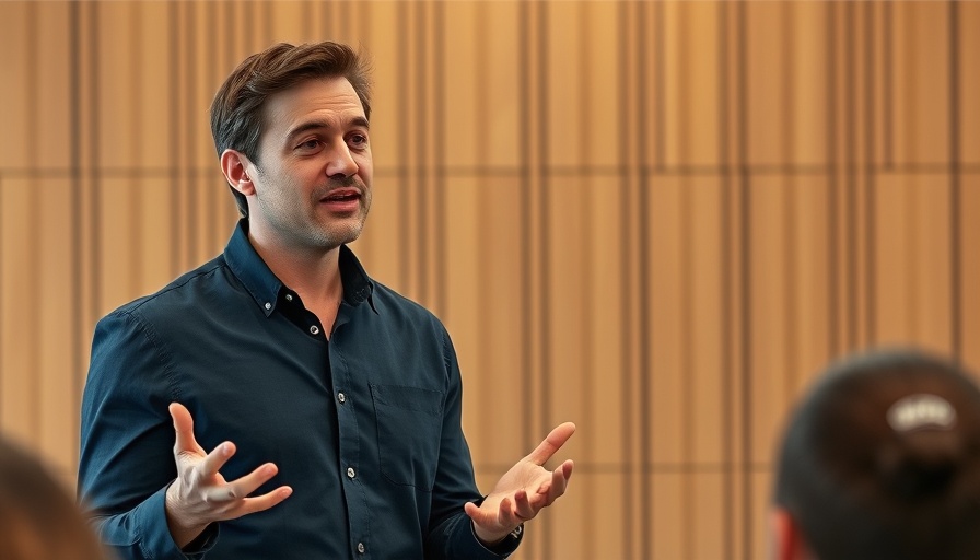 SEO expert discussing strategies in a modern studio setting.