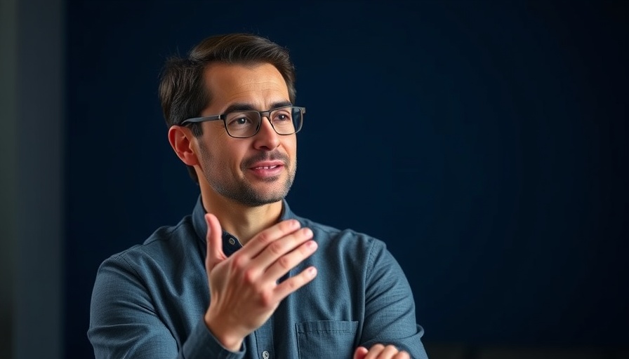 Confident individual discussing healthy body tips, photorealistic.